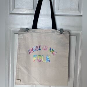 Rhode Island Folk Canvas Tote Bag